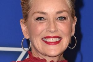 Fans Not Sure About Sharon Stone’s Odd Short Stiff Hairstyle – 75th Annual Golden Globe Nominations Announcement