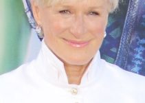 Glenn Close – Wispy Side Sweeping Haircut – “Guardians of the Galaxy” Los Angeles Premiere