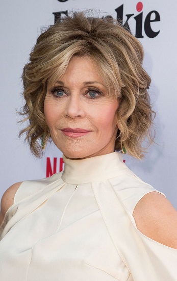 Jane Fonda's Short Curly Hairstyle - [Hairstylist: Jonathan Hanousek] - 20160501