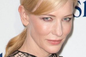 Cate Blanchett – Low Ponytail – “Blue Jasmine” Paris Premiere
