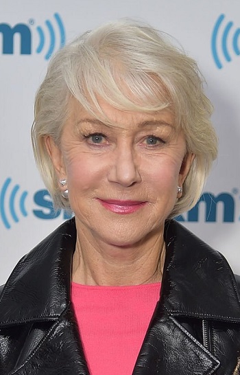 Helen Mirren - Casually Cool Short Layered Hairstyle/Side Sweeping Bangs - [Hairstylist: Dicky Collins] - 20180112