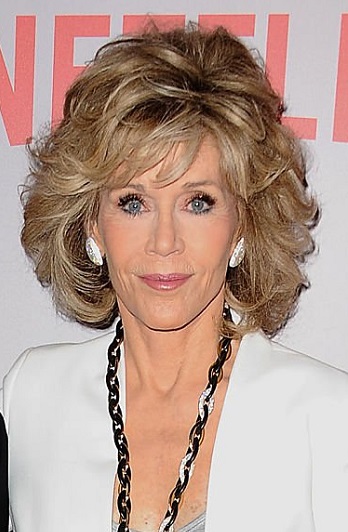 Jane Fonda - Medium Length Layered Hairstyle - 20150526