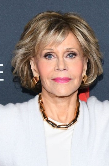 Jane Fonda - Medium Length Layered Hairstyle - 20190518