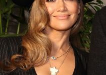 Jennifer Lopez – Long Curled Hairstyle/Hat (2022) – Ralph Lauren SS23 Runway Show