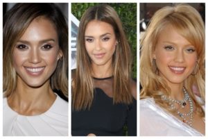 Jessica Alba Hairstyles Feature Collage