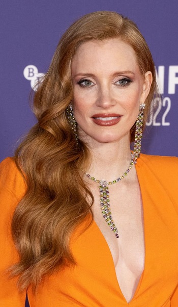 Jessica Chastain - Long Glam Waves Hairstyle - [Hairstylist: Chad Wood] - 20221010