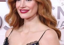 Jessica Chastain – Long Curled Hairstyle Again! – 56th Annual CMA Awards