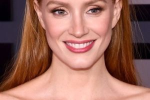 Jessica Chastain – Long Straight Hairstyle (2022) – 13th Governors Awards