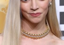 Anya Taylor Joy – Long Straight Hairstyle (2023) – 80th Annual Golden Globe Awards