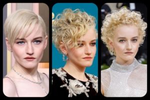 Julia Garner Hairstyles Feature Collage
