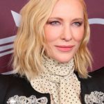 Cate Blanchett - Shoulder Length Beach Waves Hairstyle (2023) - [Hairstylist: Gregory Russell] - 20230227