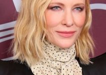 Cate Blanchett – Shoulder Length Beach Waves Hairstyle (2023) – 25th Costume Designers Guild Awards