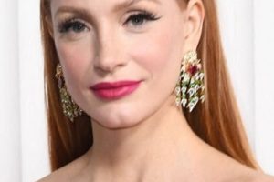 Jessica Chastain – Vintage 70s Long Straight Hairstyle (2023) – 29th Annual Screen Actors Guild Awards