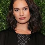 Lily James - Medium Length Curled Hairstyle (2023) - [Hairstylist: Christian Wood] - 20230219