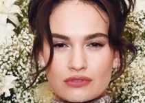 Lily James – Formal Updo (2023) – British Vogue And Tiffany & Co. Celebrate Fashion And Film Party