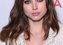 Ana De Armas – Long Curled Hairstyle/Bangs – Chanel Party to Celebrate the Chanel Beauty House