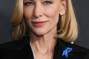 Cate Blanchett – Medium Length Curled Hairstyle (2023) – TIME’s 2nd Annual Women of the Year Gala