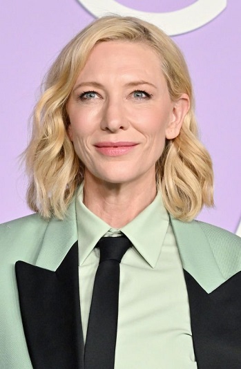 Cate Blanchett - Medium Length Curled Hairstyle (2023) - [Hairstylist: Robert Vetica] - 20230309