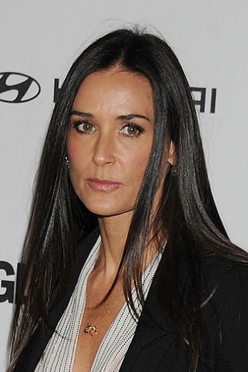 Demi Moore - Long Straight Hairstyle - 20101025