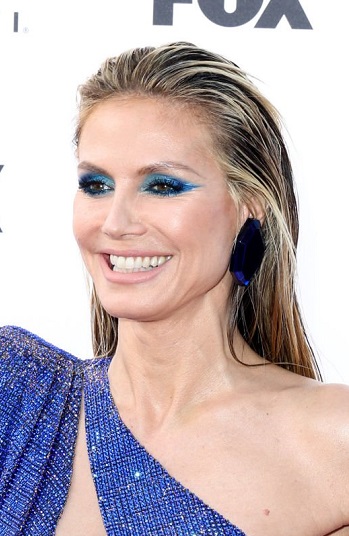 Heidi Klum - Long Slicked-Back Hairstyle (2023) - [Hairstylist: Andy Lecompte] - 20230327