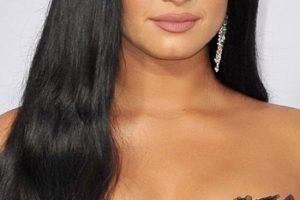 Demi Lovato – Long Straight Hairstyle – 2017 American Music Awards