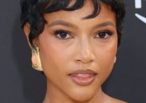 Karrueche Tran – New Bixie Haircut (2023) – ESSENCE Black Women In Hollywood Awards