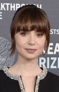 Lily Collins - Simple Updo/Straight Across Bangs (2023) - [Hairstylist: Gregory Russell] - 20230416