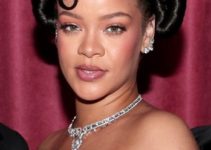 Rihanna – Sublime Intricate Updo (2023) – 80th Annual Golden Globe Awards