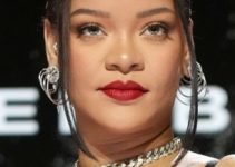 Rihanna – Long Double Braid Hairstyle (2023) – Apple Music Super Bowl LVII Halftime Show