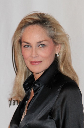 Sharon Stone - Long Curled Hairstyle - 20130804