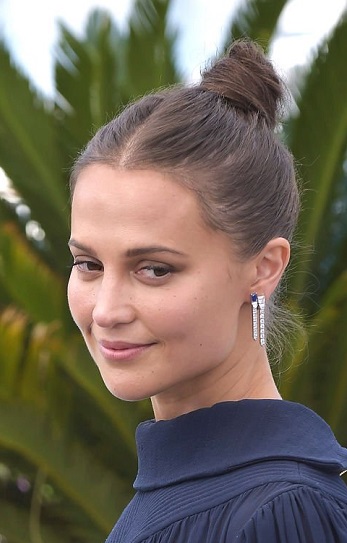 Alicia Vikander - Top Knot Updo (2023) - [Hairstylist: George Northwood] - 20230522