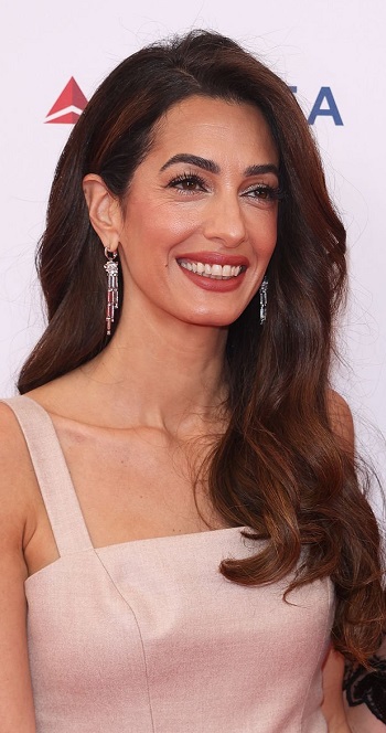 Amal Clooney - Long Curled Hairstyle (2023) - [Hairstylist: Dimitris Giannetos] - 20230516