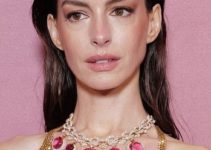 Anne Hathaway – Long Brushed Back Hairstyle (2023) – “Bulgari Mediterranea High Jewelry” Event