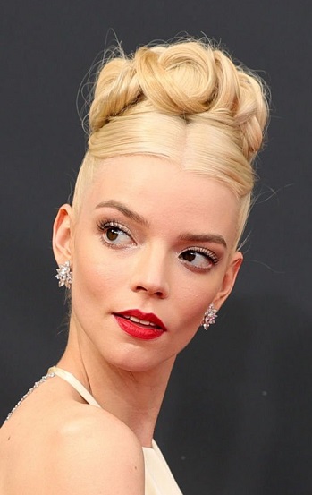 Anya Taylor Joy - Formal Updo - [Hairstylist: Gregory Russell] - 20210919