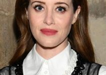 Claire Foy – Long Curled Hairstyle – London Fashion Week