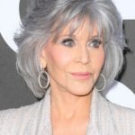 Jane Fonda - Ageless Medium Length Layered Hairstyle/Wispy Bangs (2023) - [Hairstylist: Jonathan Hanousek] - 20230526