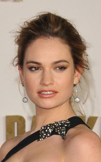 Lily James - Simple Updo - 20171211