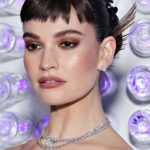 Lily James - Formal Updo/Baby Bangs (2023) - [Hairstylist: Halley Brisker] - 20230501