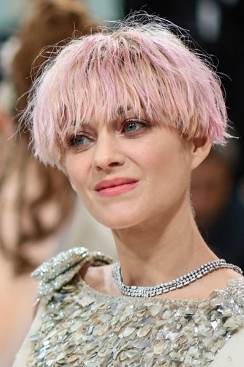 Marion Cotillard - Pink Mushroom Cap Wig (2023) - [Hairstylist: Adir Abergel] - 20230501