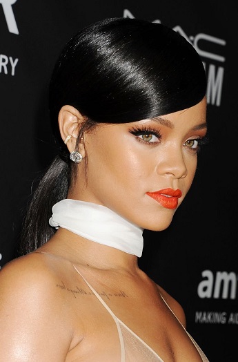 Rihanna - Sleek Low Ponytail - [Hairstylist: Yusef] - 20141029