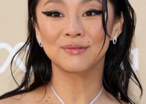 Stephanie Hsu – Wet Grunge Hairstyle (2023) – Second Annual Gold Gala