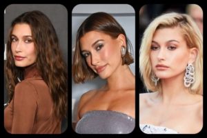 Hailey Bieber Hairstyles Feature Collage