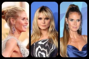 Heidi Klum Hairstyles Feature Collage