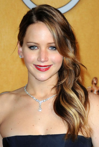 Jennifer Lawrence - Long Curled Hairstyle - [Hairstylist: Mark Townsend] - 20130127