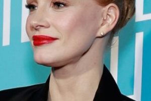 Jessica Chastain – Sleek Updo/Back Bun (2023) – 23rd Annual Broadway.com “Audience Choice Awards”