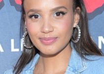 Ashley Nicole Williams – Long Pinned Back Hairstyle (2023) – “The Crusades” Premiere