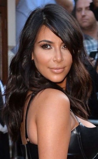 Kim Kardashian - Long Deep Side Part Hairstyle - [Hairstylist: George Northwood] - 20140902