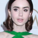 Lily Collins - Glamorous Medium Length Curled Hairstyle - [Hairstylist: Gregory Russell] - 20170128