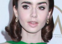 Lily Collins – Glamorous Medium Length Curled Hairstyle – 28th Annual Producers Guild of America Awards
