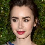 Lily Collins - Formal Updo - [Hairstylist: Gregory Russell] - 20170407